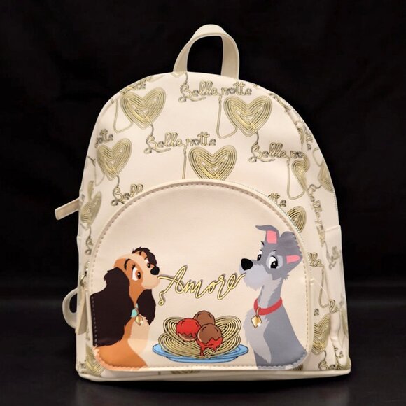 Disney Lady & The Tramp Spaghetti Scene Mini Backpack Dani Danielle Nicole - Picture 2 of 9